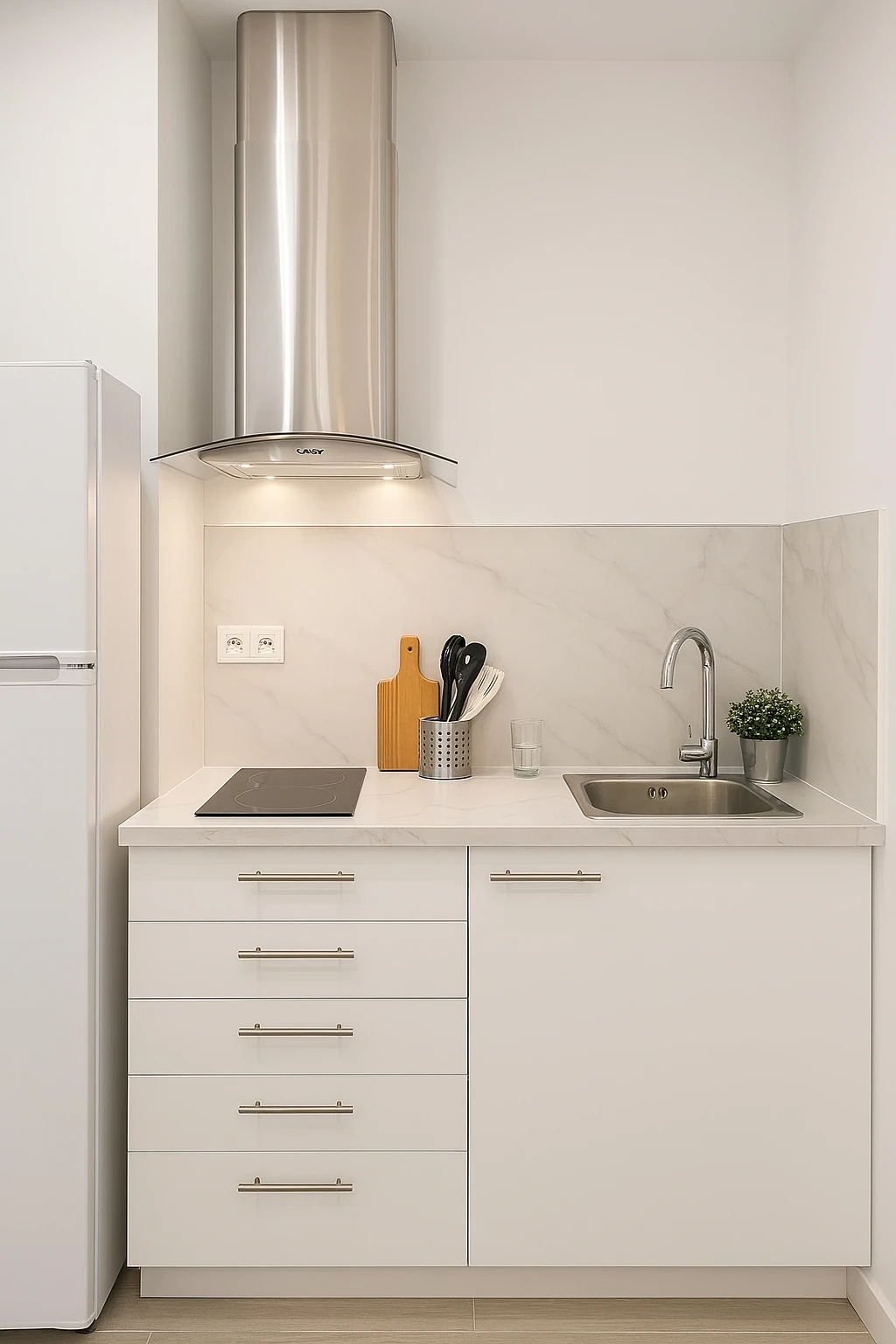 Habitación con baño privado con Cama grande 110cm y baño privado en Sabadell - Ref. Baño privado y tren directo a la UAB – Tu nueva base en Sabadell